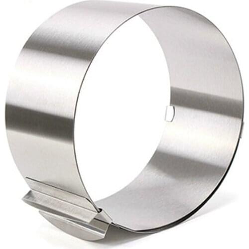 304 Stainless steel can be adjustable size 16-30cm bakery cake decorating tools retractable cake mousse ring of baking mold