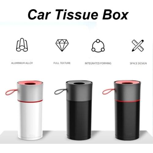 High-End Car Tissue Box Simple Car Tray Creative Cup Holder Personalized Car Tissue Tube
