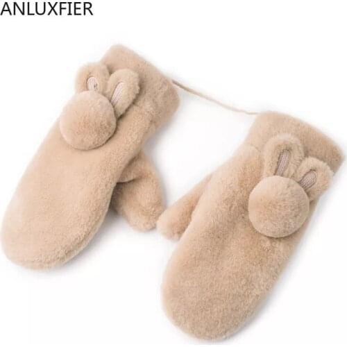 H9912 Women Gloves Warm Thermal Thickened Winter Hand Muff Windproof Cute Lovely Korean Outdoor Japanese Students Girl Mittens