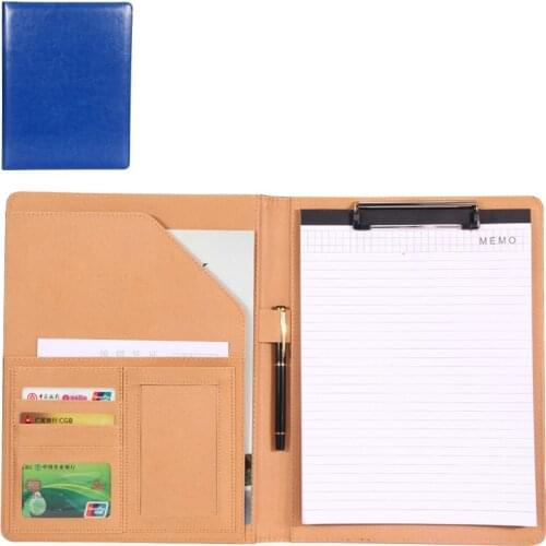 1 pcs A4 PU Leather File Folder Multifunction Office Supplies Organizer Manager Document Pads Briefcase Manager folder