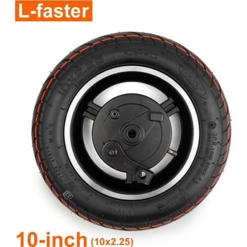 10x2.25 Drum Brake Wheel With CST Tire And Inflated Tube Instead Of Scooter General 10" Wheel With Axle Brake Handle Brake Cable