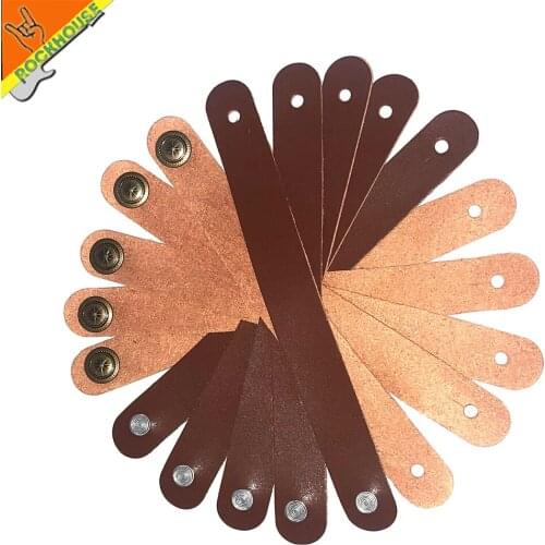 20pcs Microfiber Guitar Strap Button Holder with Strong Metal Fastener Guitar Neck Headstock Free Shipping