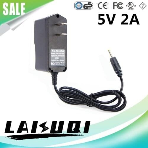 1pcs 5v 2a DC2.5mm Ac/dc Power Adapter Us Plug 5V2A 2000mA Charger Supply For Tablet PC LAISUQI New Arrival Hot Sale