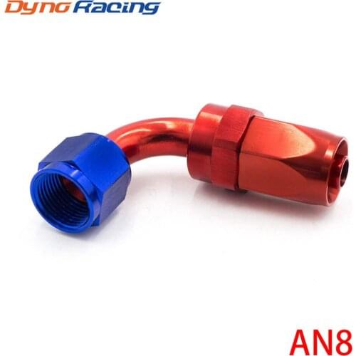 AN8 Fitting AN08 Aluminum Fittings 90 Degree Oil/Fuel/Swivel hose fittings(Swivel Hose End Fitting) YC100353-90RD