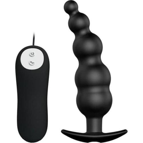 Anal Plug Remote Control 12 Frequency Vibrator Men Anal Beads Butt Plug Vibrator Vagina Adult Sex Toys For Woman Masturbator