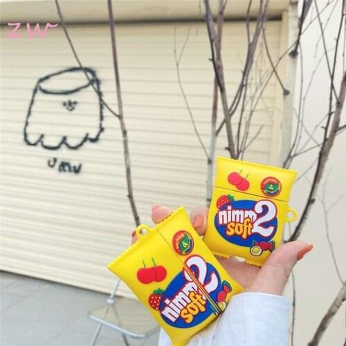 Brand sweet 3d candy fruits case for airpods 1 2 pro charging case soft silicone wireless bluetooth headset protective cover