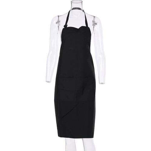 Black Hairdresser Apron Professional Salon Hairdressing Cutting Barber Cape Adjustable with Pockets Hairdressing Apron