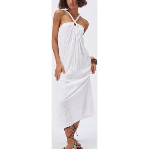 FXJC White Summer Dresses