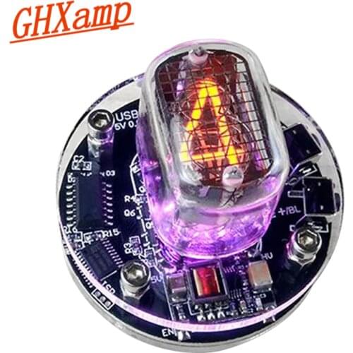 GHXAMP IN-12 Nixie Clock RGB Audio Electronic Accessories DIY Single Tube Glow Clock micro USB DC5V