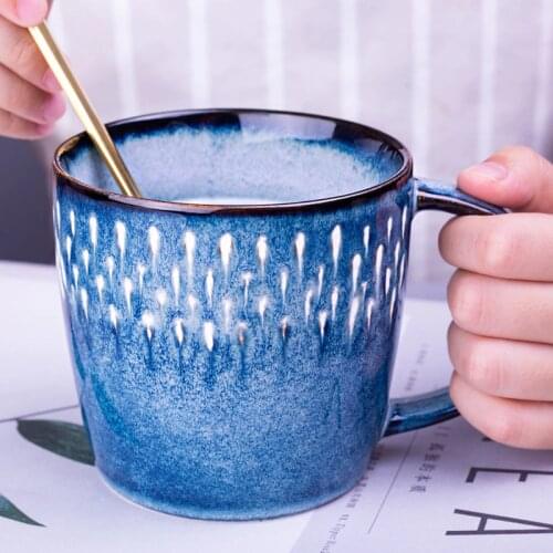 Nordic retro ceramic water cup creative home personalized Mug trend student cup office teacup