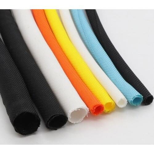 Multicolor Self Closing Protect Cable Sock Tube Expandable Braided Sleeve Self-Close Flexible Insulated Hose Pipe Wire Wrap