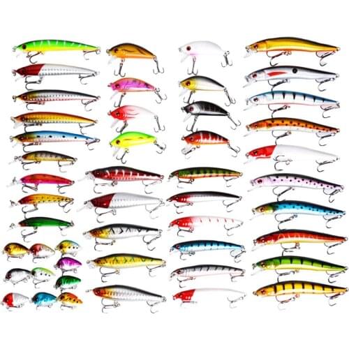Mix Minnow Set Fishing Lure Kit Fresh Salt Water Artificial Hard Bait For Bass Fishing Tackle Trout Catfish Goods