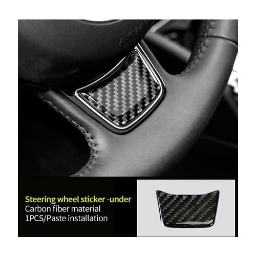 For AUDI A3 2014 2017 2018 carbon fiber Steering wheel sticker -under 1pc
