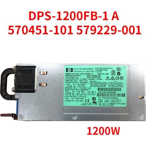 Original 1200W Switch Power Supply DPS-1200FB-1 A 570451-101 579229-001 For HP DL580G7 DL980G7 PSU Graphics Card Mining