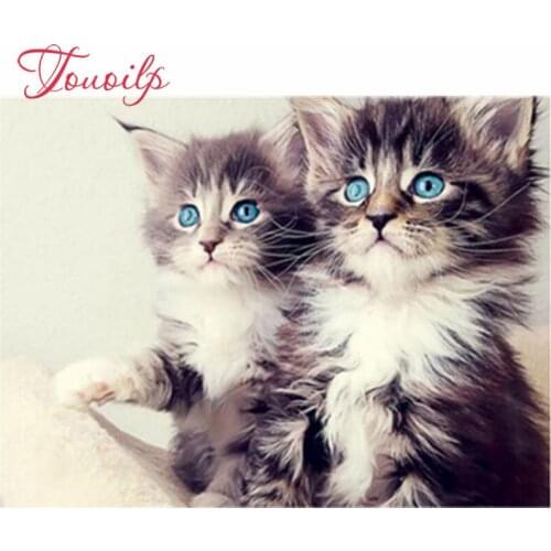 Full Square Diamond Embroidery Complete Kit Animal Diamond Mosaic Cat New Arrival Cross Stitch Diamond Painting Beads Art