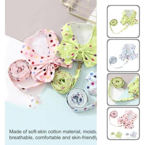 Anti-escape Soft Texture Puppy Chest Strap Leash Set Pet Accessories