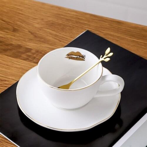 Pynomwan Light Luxury Coffee Cup Set Ins Creative Office Afternoon Tea Cup Home Oats Breakfast Cup Coffee Cup