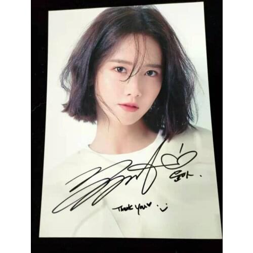 Hand signed SNSD Yoona autographed photo autograph in ink 5*7 052021A