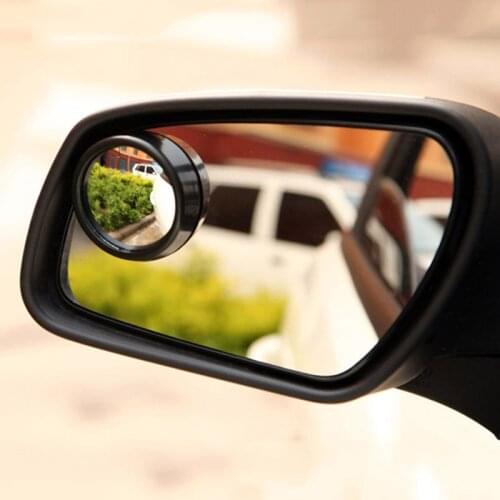 1 Pair 360 Degree Wide Angle Car Blind Spot Mirror For Car Reverse Frameless Ultrathin Round Convex Rear View Mirror Car part