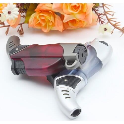 Jet Butane Cigar Lighter Outdoor Torch Turbo Lighter Gas Cigarette Spray Gun Fire Windproof Lighter No Gas Gadgets For Men