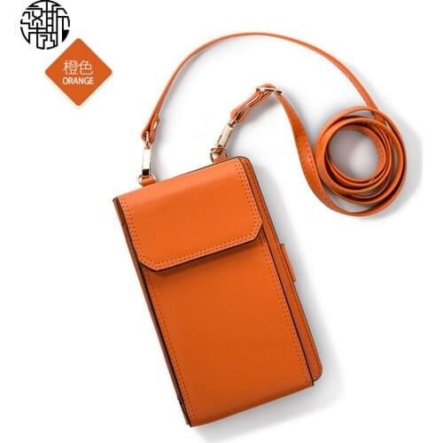 Zenos New Trendy Candy Color Pu Leather Crossbody Bag Sling Women Phone Bag Wallet Casual Card Holder