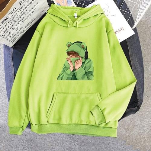 Karl Jacobs Frog Hoodie Sweatshirts Men Women Pullover Unisex Harajuku Dream Team Smp Tracksuit Hip-hop Anime Long Sleeve Hoody