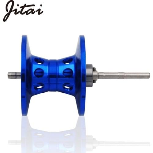 JITAI V-Shape Baitcasting Reel Spool CNC Alumibum Oxidation Spare Spool Magnetic Bait Casting Reel Replacement For Bait Wheels