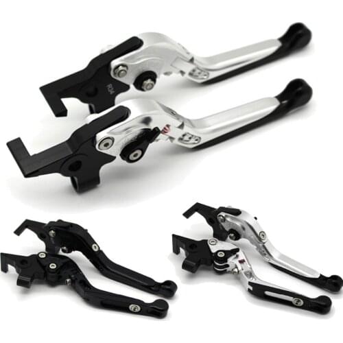 For SUZUKI GSXR600 GSXR750 2004-2005 with logo Motorcycle Frame Ornamental Foldable Brake Handle Extendable Clutch Lever