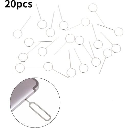 Apple Plus Huawei Xiaomi Redmi mobile phone SIM card slot ejector. Lightweight and convenient/stainless steel material. 20Pcs