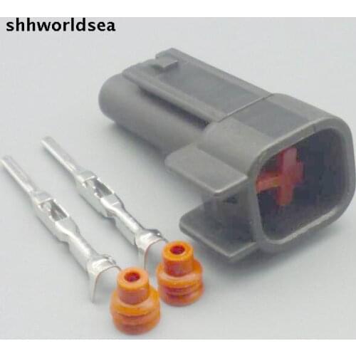 Worldgolden 5/30/100sets 2 Way 1.5mm EV6 MALE Fuel Injector Electrical Connector car socket