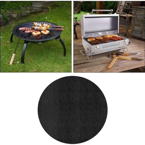 Deck Protector Round Fire Pit Mat High Temp Heat Shield Protector Patio Deck Fire Resistant Pad for Outdoors under Grill Mat