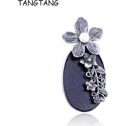 2018 New Arrival Tin Alloy Flower Brooches Pins For Women Winter Coat Costume Women Men Brooches Acrylic Pearl Jewelry BH8371