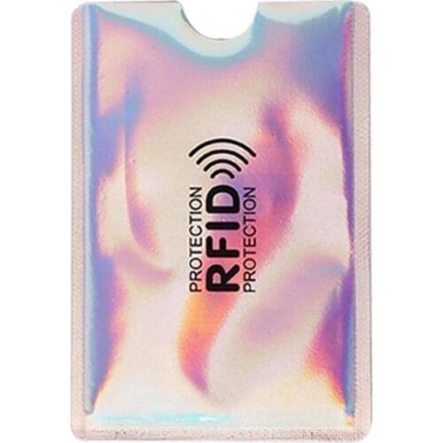 Hot 10Pcs Aluminium RFID Blocking Card Holder Case Anti-theft Protective Sleeve