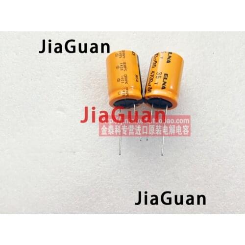10pcs NEW ELNA RE3 35v4700uf 18X25MM audio electrolytic capacitor 4700uF/35V Orange robe 4700UF 35V instead of 35V4200UF