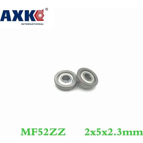 Axk 50pcs Mf52zz Flange Flanged Deep Groove Ball Bearings 2x5x2.3mm