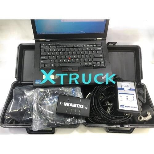 For KNORR-BREMSE NEO UDIF KNORR Diagnosis interface +T420 laptop KNORR BREMSE wabco Diagnostic kit trailer brake Diagnostic tool