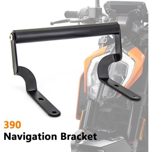 For 390 Stand Holder Bar Mobile Phone GPS Plate Bracket Adjustable Navigation Mount 390 Accessories 2017 2018 2019