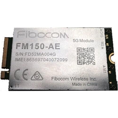 Fibocom FM150-AE 5G SA NSA M.2 module Cat20 Sub-6 LTE FDD/TDD WCDMA support GPS GLONASS Beidou Galileo for Asia Europe Australia