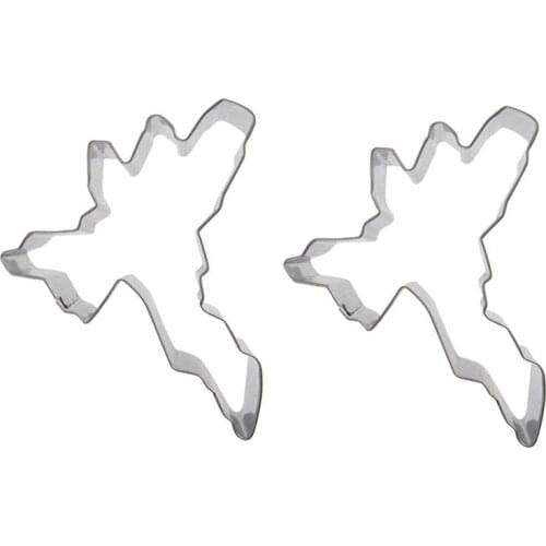 Robot shape 2 piece biscuit cutting molds, baking tools, cake decorating soft candy tools