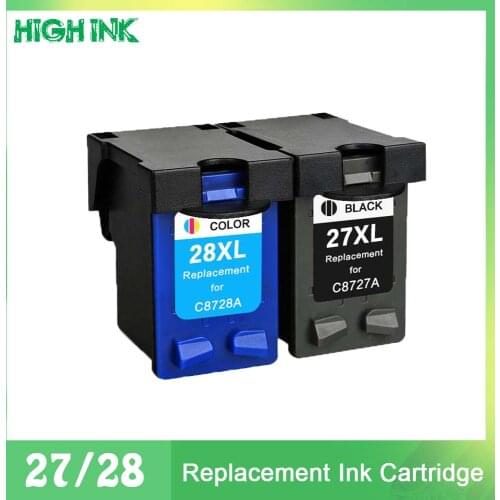 27XL 28XL Cartridge for hp 27 28 Ink Cartridge hp27 hp28 for hp Deskjet 3320 3325 3420 3535 3550 3650 3744 Printer