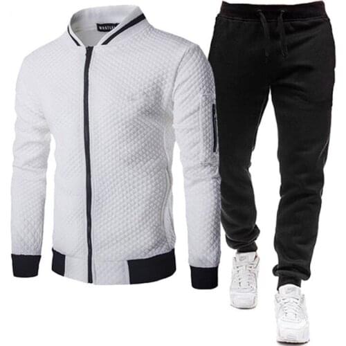 Mens Tracksuit Set Two Piece Tracksuit Men Sports Wear Fashion Colorblock Jogging Suit Autumn Winter Men Outfits Gym CLothes Men