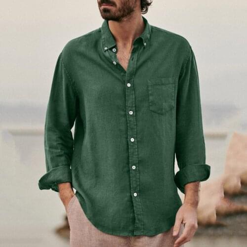LUCLESAM Men's Cotton Shirts