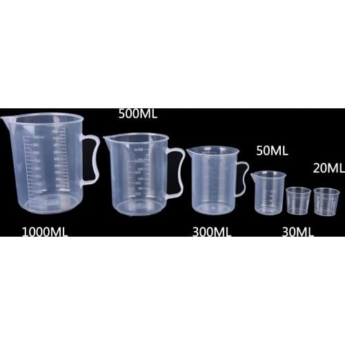 20/30/50/300/500/1000ML Measuring Cup Home Measuring Tools Sugar Coffee Transparent Mug Digital Kitchen Gadgets Accessories