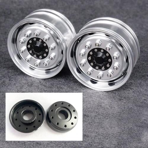 Metal Front Wheel Hub B2 for 1/14 LESU RC Powered Axles Tractor Truck DIY Dumper Model