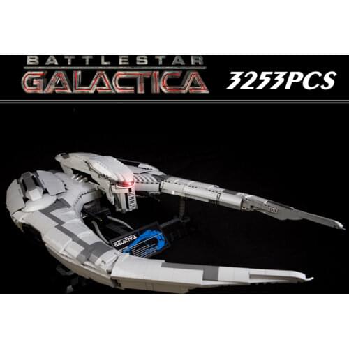 New 3253PCS Star Space Wars Battlestar Galactica UCS Cylon Raider Building Block MOC-12653 Bricks Toys Kid Gift