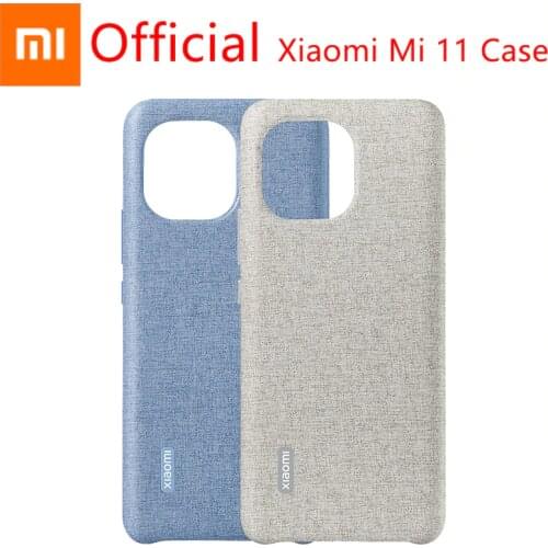 Original Xiaomi MI 11 Case leather imitation protective shell Hard Cover Delicate touch For Xiaomi Mi 11