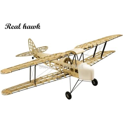 RC Plane Laser Cut Balsa Wood Airplane Kit New TigerMoth DH-82 Frame without Cover Model Building Kit