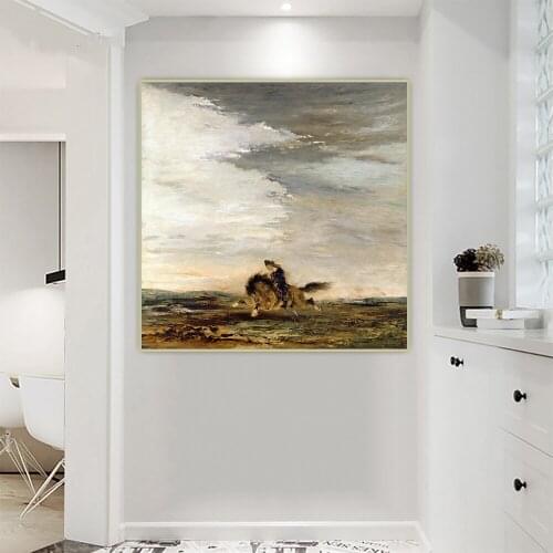 The Scottish Horseman by Gustave Moreau Canvas Oil Painting Artwork Aesthetic Picture Poster Wall Hanging Decor Home Decoration