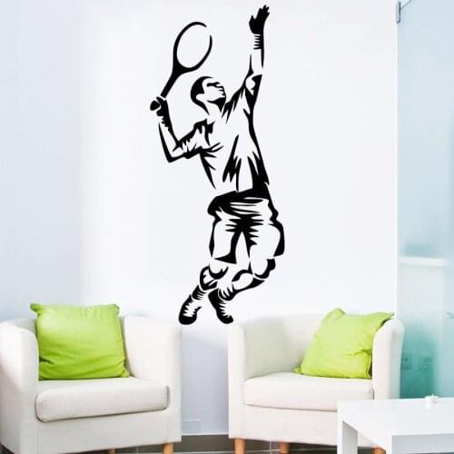 YOYOYU tennis sports vinyl wall stickers living room wall art decals gym murals wallpaper F-177