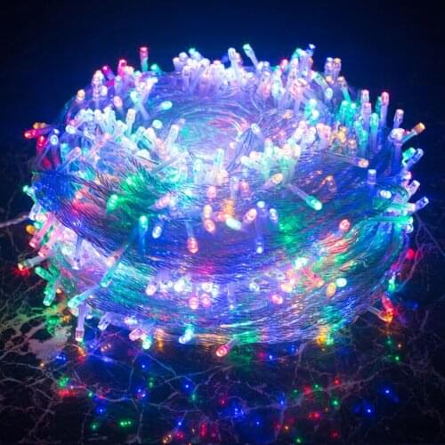 Outdoor Christmas Lights 10M 20M 30M 50M 100M LED String Lights Fairy Holiday Decoration Lights For Wedding Party Tree Garland